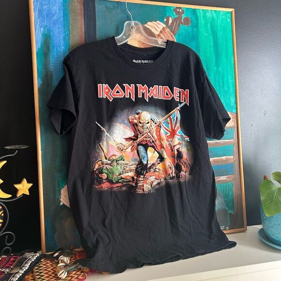 Iron Maiden The Trooper T Shirt Mens Rock Music Classic Band Tee New Black Large - Picture 12 of 12
